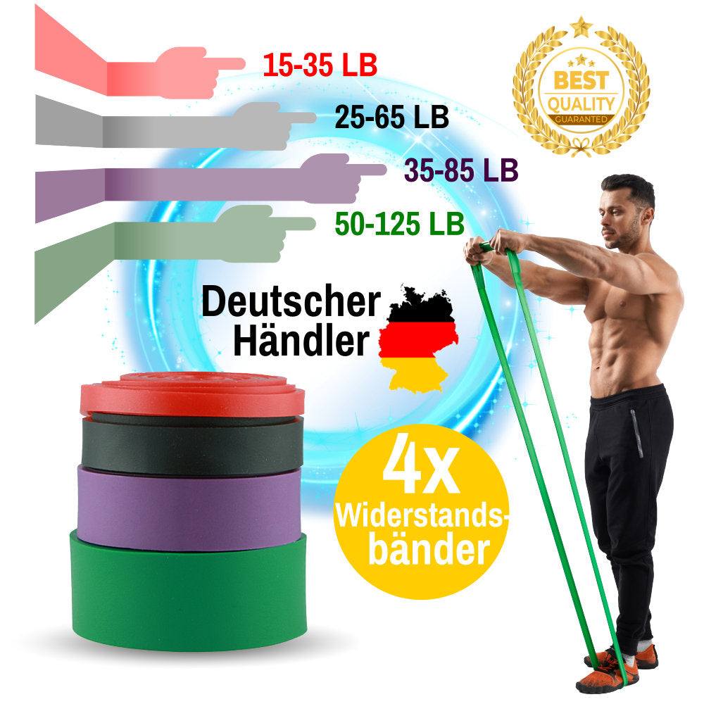 Widerstandsbänder Fitnessbänder 4-tlg