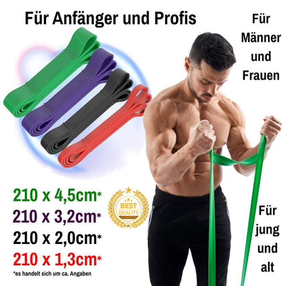 Widerstandsbänder Fitnessbänder 4-tlg