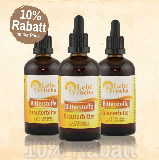 Bitterstoffe Tropfen 100ml aus 21 Kräuter- und Pflanzenextrakten