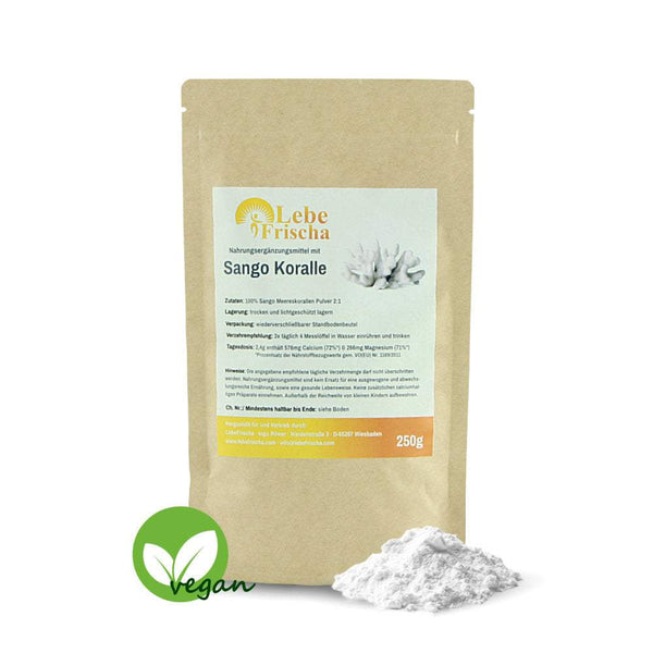 Sango Koralle Pulver 250g aus Okinawa 2:1 Calcium Magnesium
