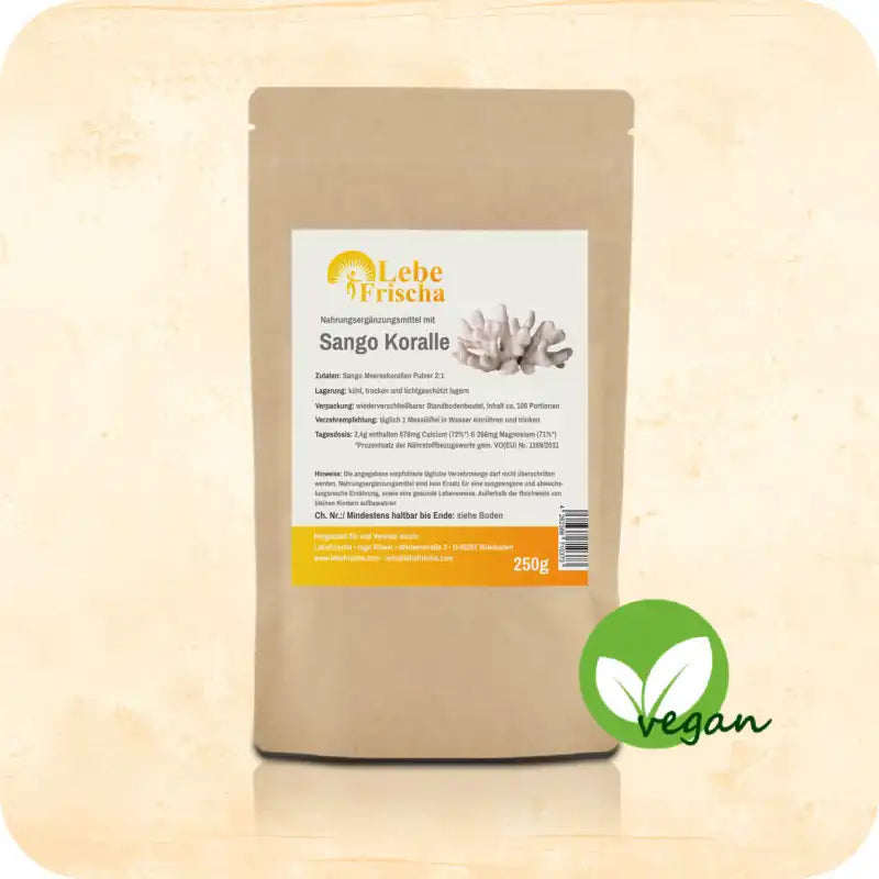 Sango Koralle Pulver aus Okinawa 2:1 Calcium Magnesium 250 g