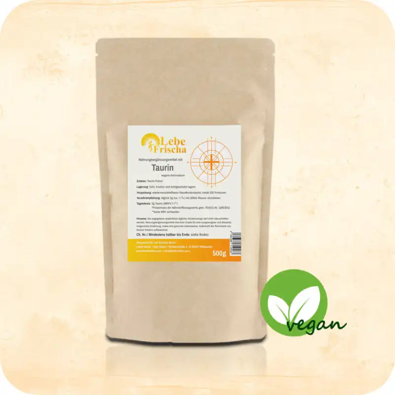 Taurin Pulver – hochrein & vegan 500 g