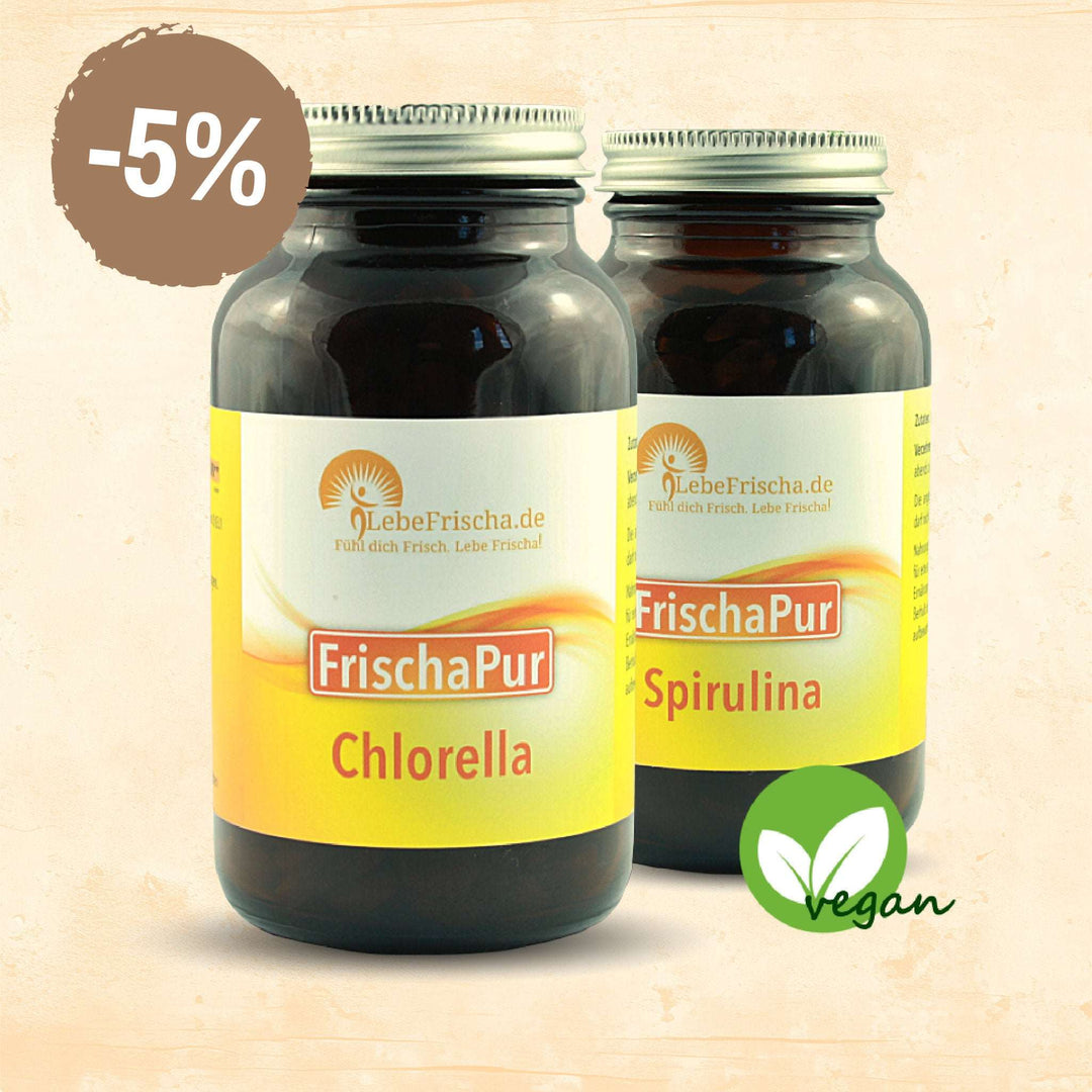 LebeFrischa Algen Power Paket mit Chlorella & Spirulina
