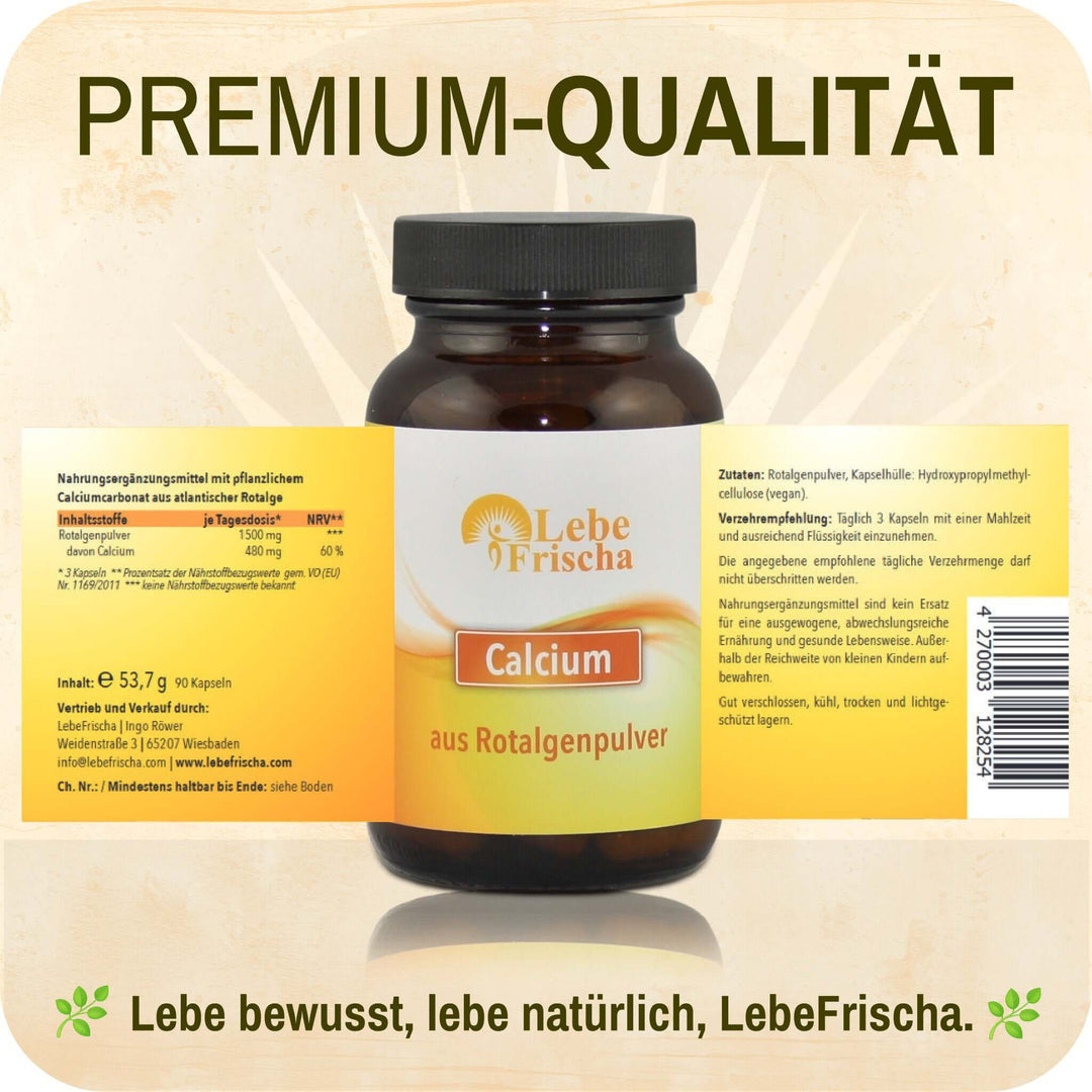 Unser Rotalgen Calcium stammt aus dem Nordatlantik und ist von höchster Qualität.