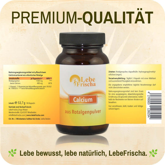 Unser Rotalgen Calcium stammt aus dem Nordatlantik und ist von höchster Qualität.