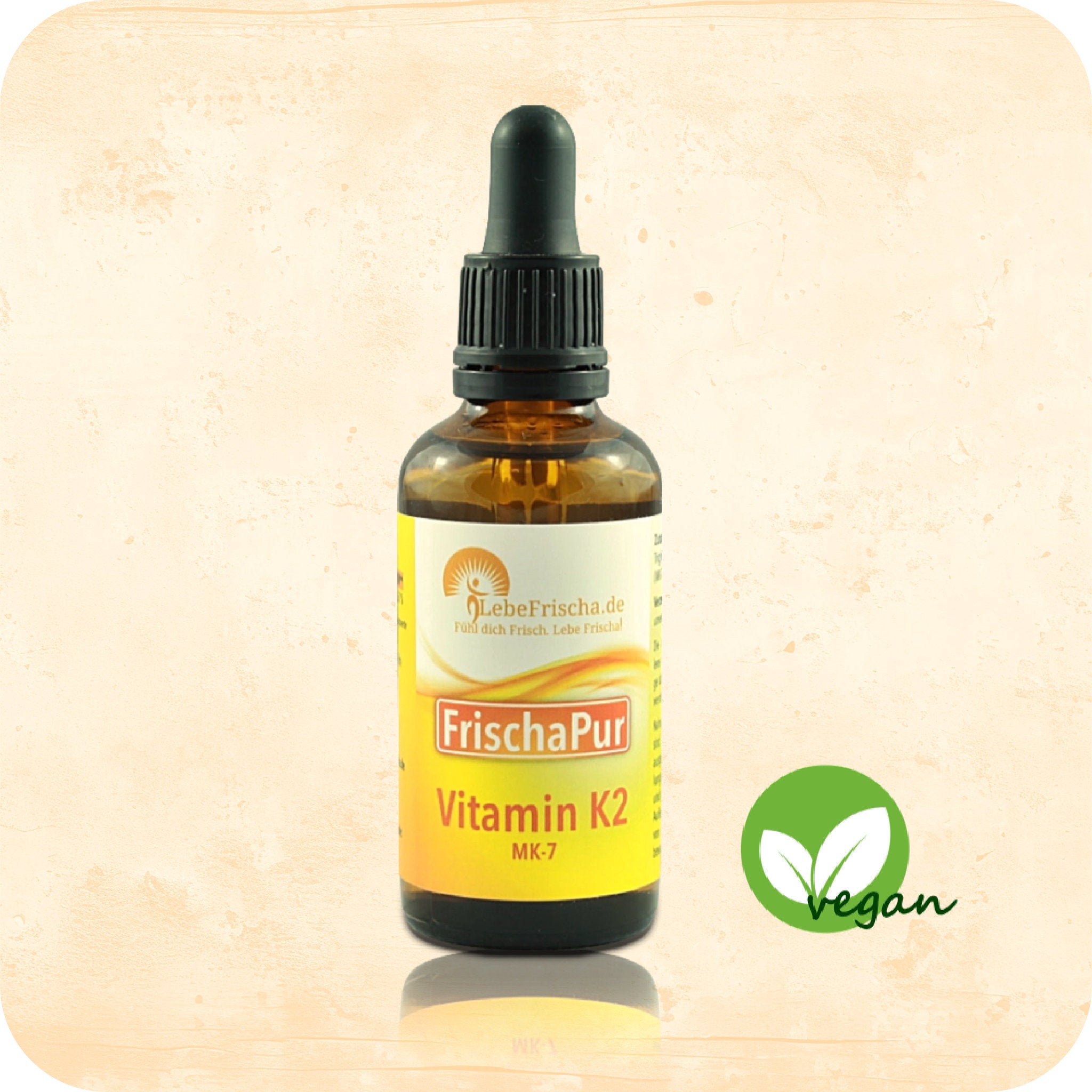 LebeFrischa Vitamin K2 Tropfen 100% vegan aus pflanzlichen Ölen