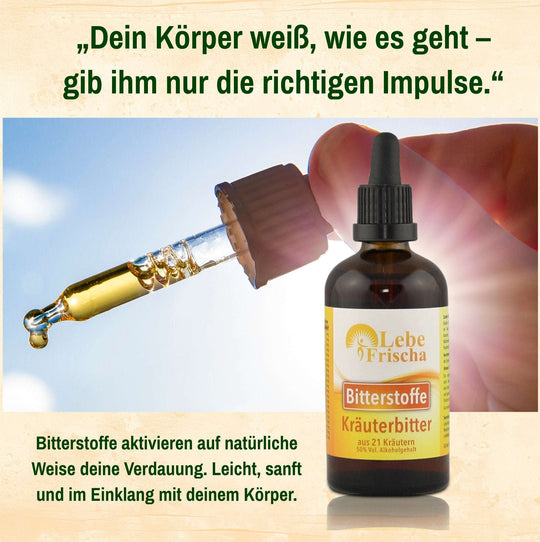 Bitterstoffe Tropfen 100ml aus 21 Kräuter- und Pflanzenextrakten