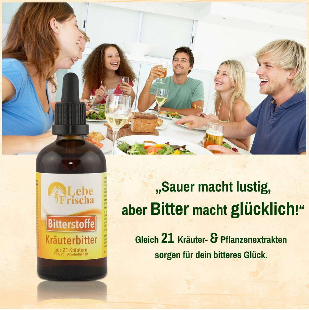 Bitterstoffe Tropfen 100ml aus 21 Kräuter- und Pflanzenextrakten