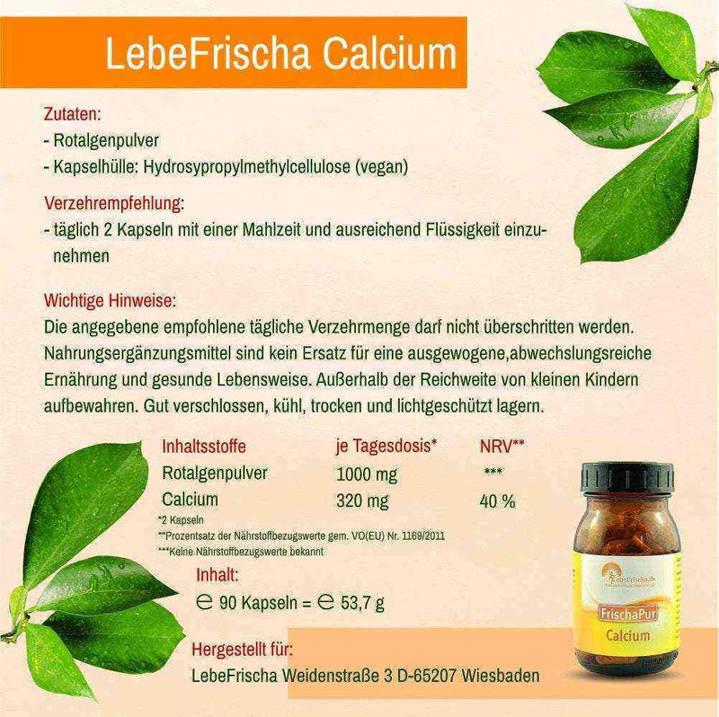 Rotalgen Calcium
