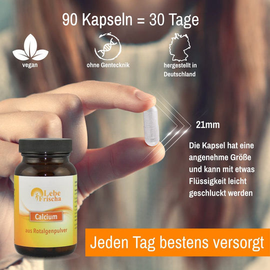 Rotalgen Calcium 90 Kapseln für Knochen & Muskeln