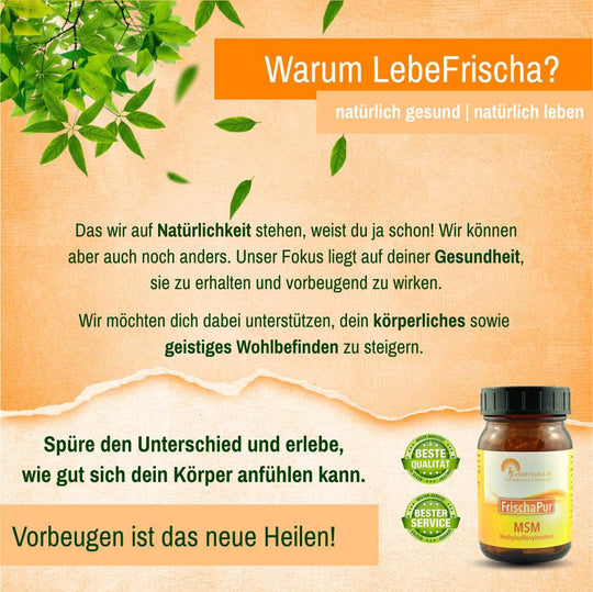 MSM organischer Schwefel