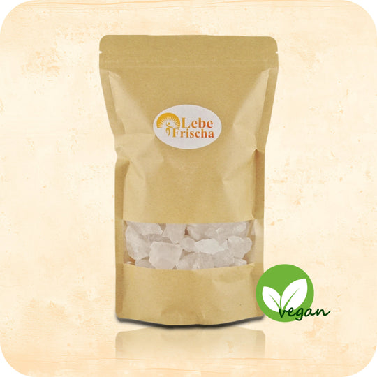 Das Produkt Himalaya Kristallsalz der Marke LebeFrischa im Standbodenbeutel.