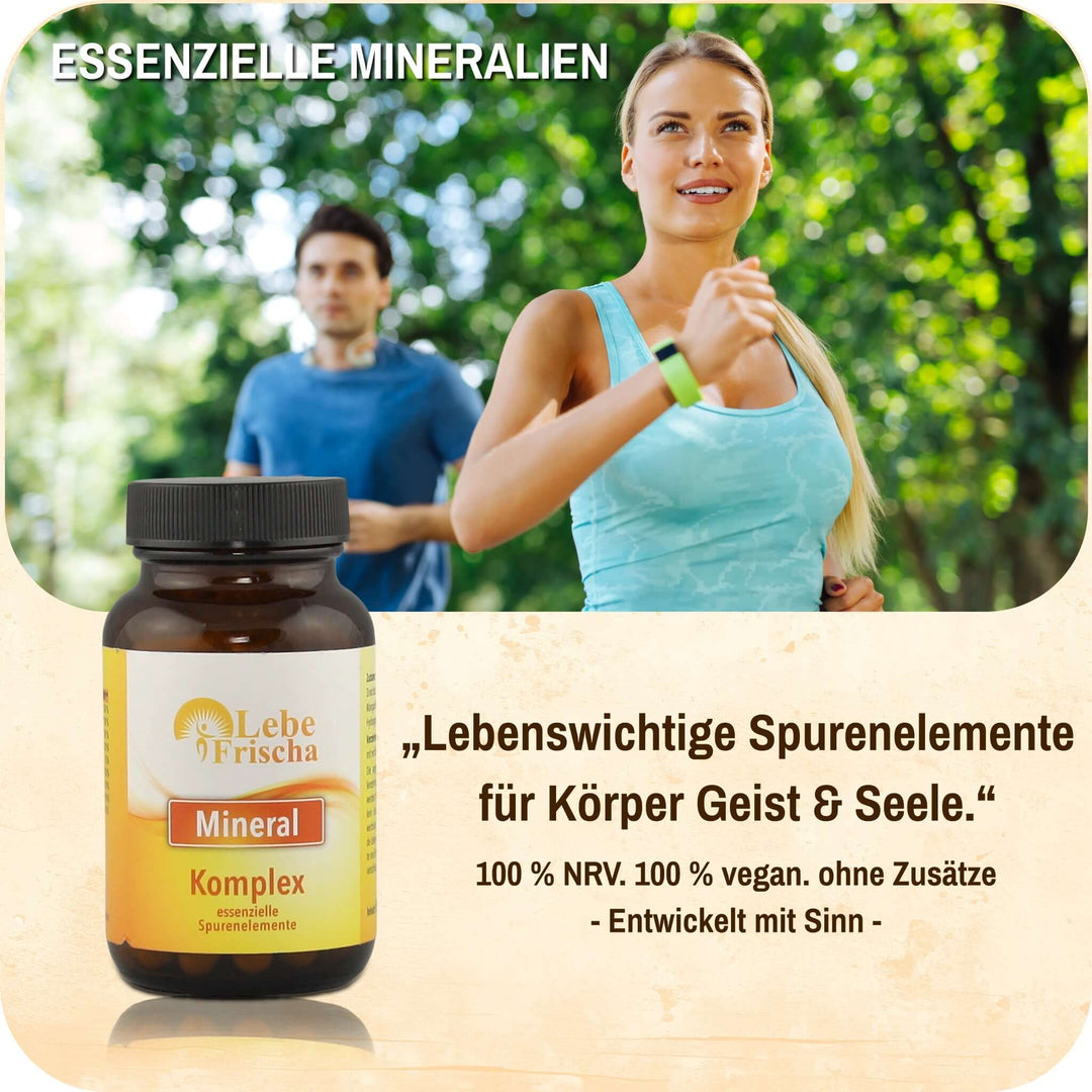 LebeFrischa Mineral Komplex – 8 essenzielle Spurenelemente 60 Kapseln