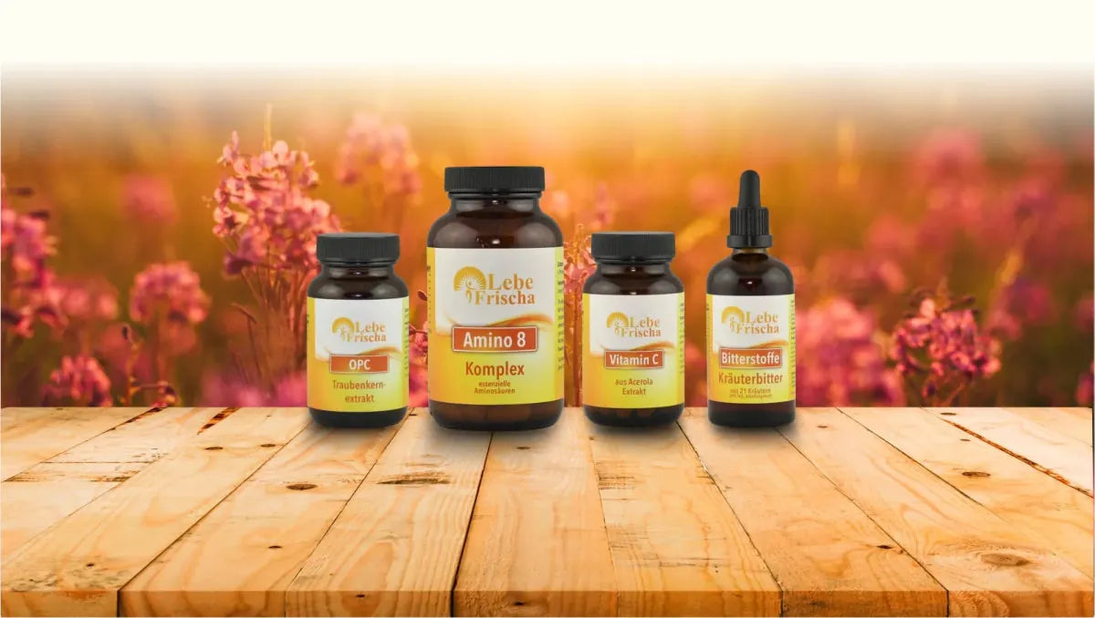 Natürliche Nahrungsergänzungsmittel direkt vom Hersteller - egal ob Aminosäuren, Mineralstoffe, Vitamine oder hochwertige Vitalstoffe.