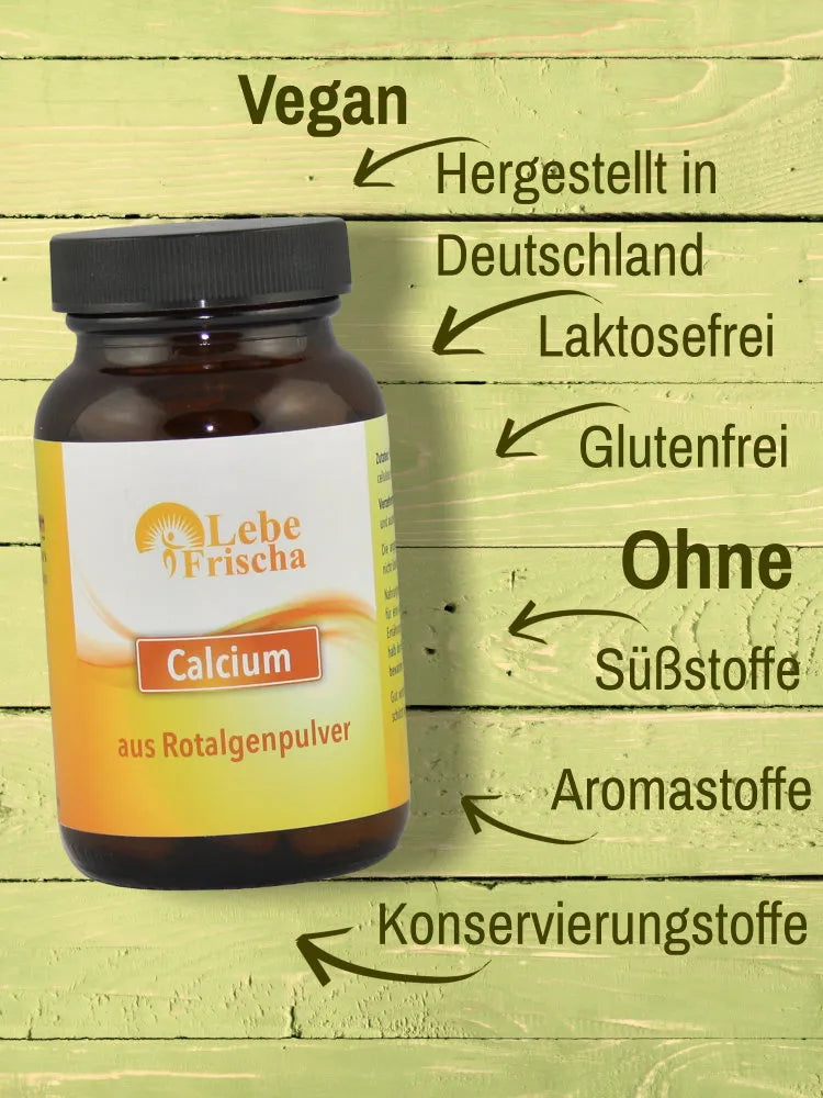 LebeFrischa Rotalgen Calcium mit 63 weiteren Spurenelementen aus dem Nordatlantik.
