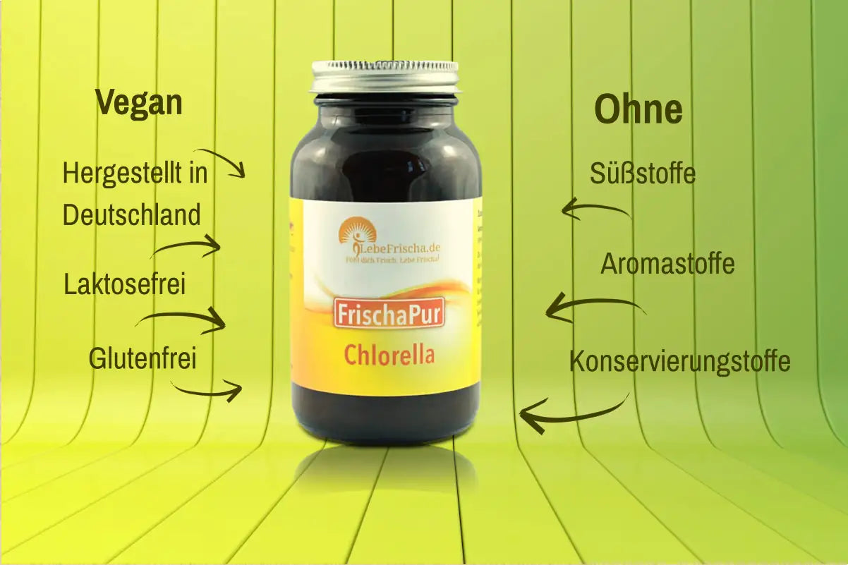 Bei LebeFrischa achten wir sogfältig auf reine Inhaltsstoffe, einer hohen Bioverfügbarkeit und auf hohe Qualität.