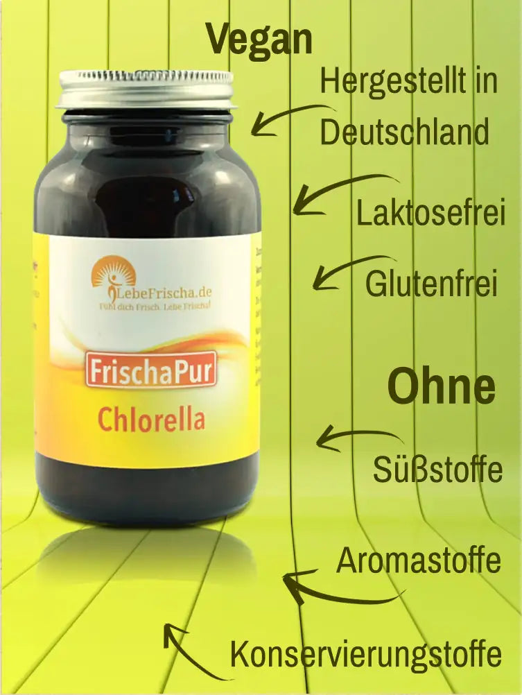 Bei LebeFrischa achten wir sogfältig auf reine Inhaltsstoffe, einer hohen Bioverfügbarkeit und auf hohe Qualität.