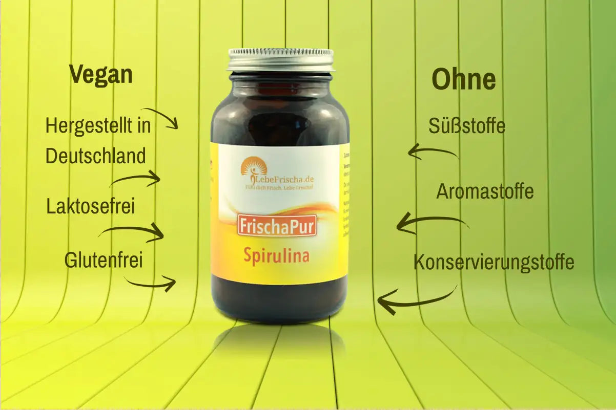 Bei LebeFrischa achten wir sogfältig auf reine Inhaltsstoffe, einer hohen Bioverfügbarkeit und auf hohe Qualität.