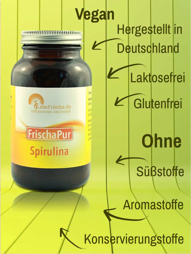 Bei LebeFrischa achten wir sogfältig auf reine Inhaltsstoffe, einer hohen Bioverfügbarkeit und auf hohe Qualität.