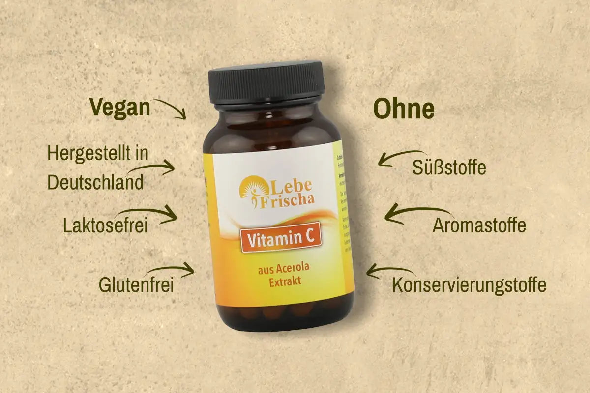 Bei LebeFrischa achten wir sogfältig auf reine Inhaltsstoffe, einer hohen Bioverfügbarkeit und auf hohe Qualität.