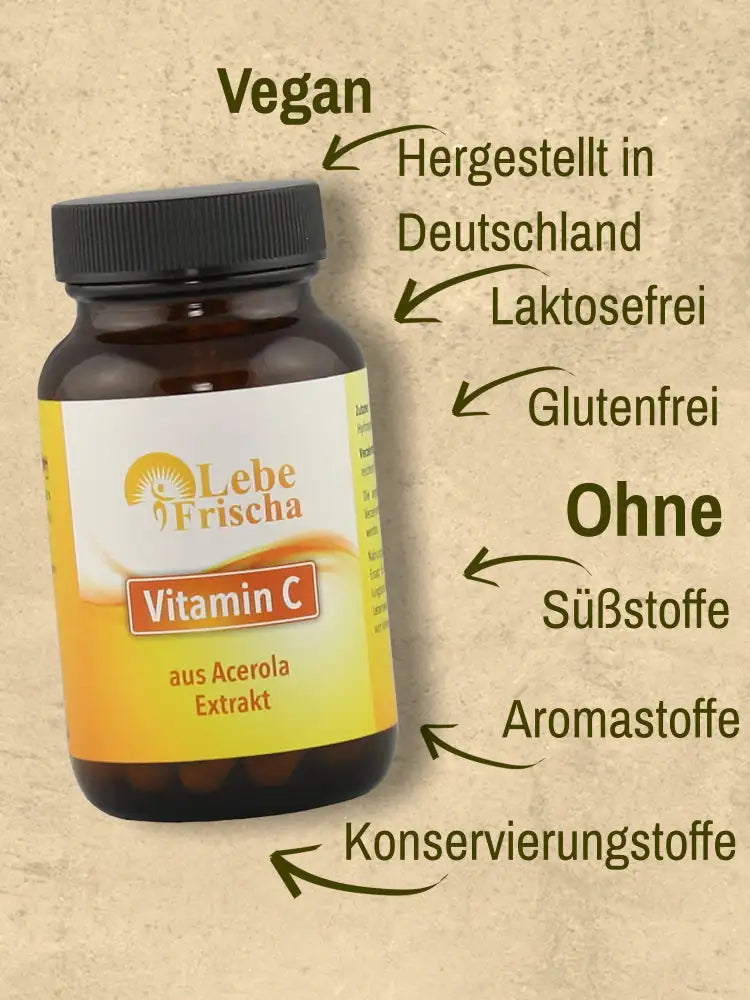 Bei LebeFrischa achten wir sogfältig auf reine Inhaltsstoffe, einer hohen Bioverfügbarkeit und auf hohe Qualität.