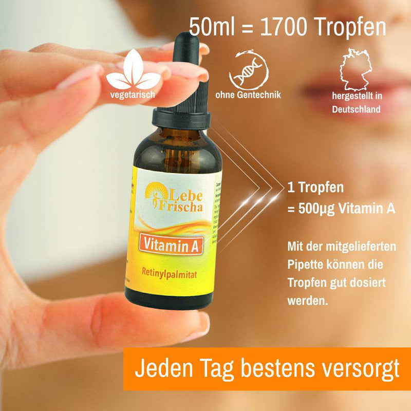 Vitamin A Tropfen 50ml für Augen, Haut & Immunabwehr