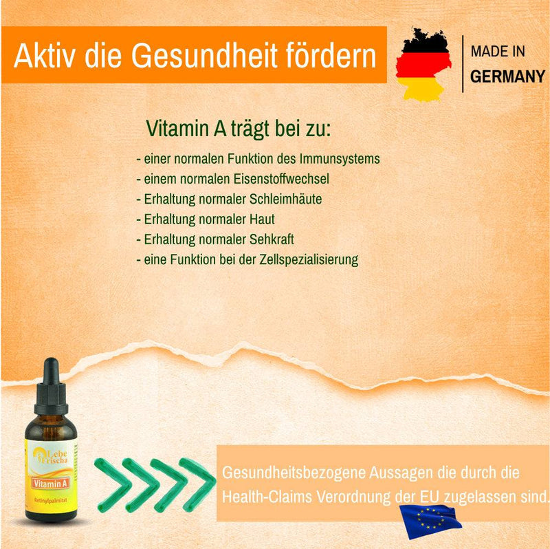 Vitamin A Tropfen 50ml für Augen, Haut & Immunabwehr