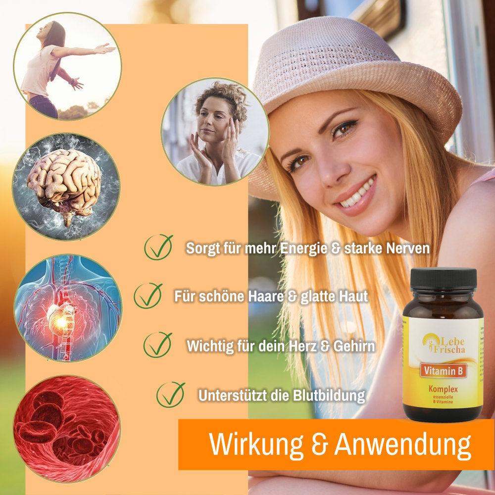 Essenzielle B-Vitamine im Naturkomplex 60 Kapseln aus Buchweizen