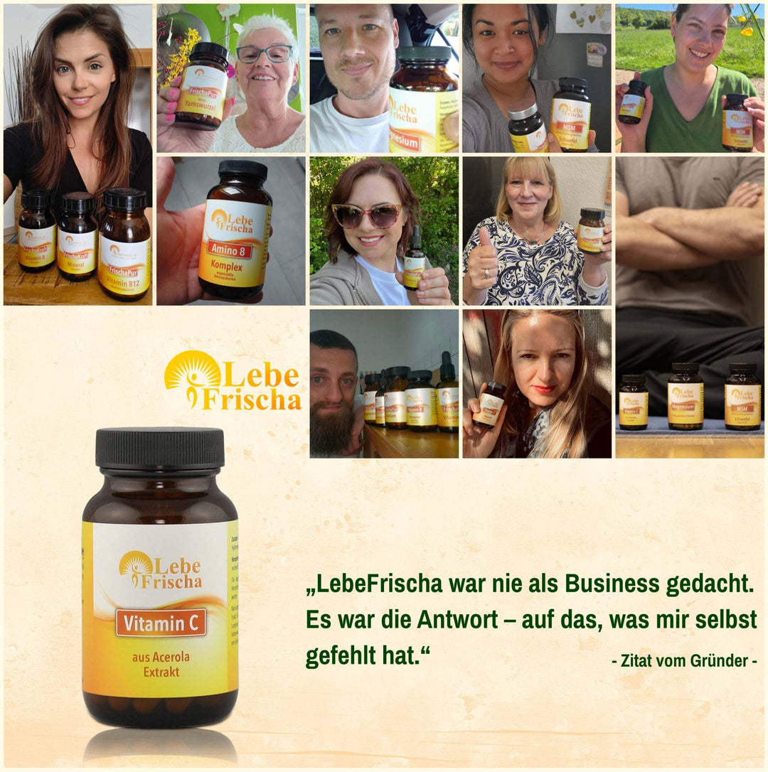 Vitamin C 60 Kapseln für Energie & Immunabwehr