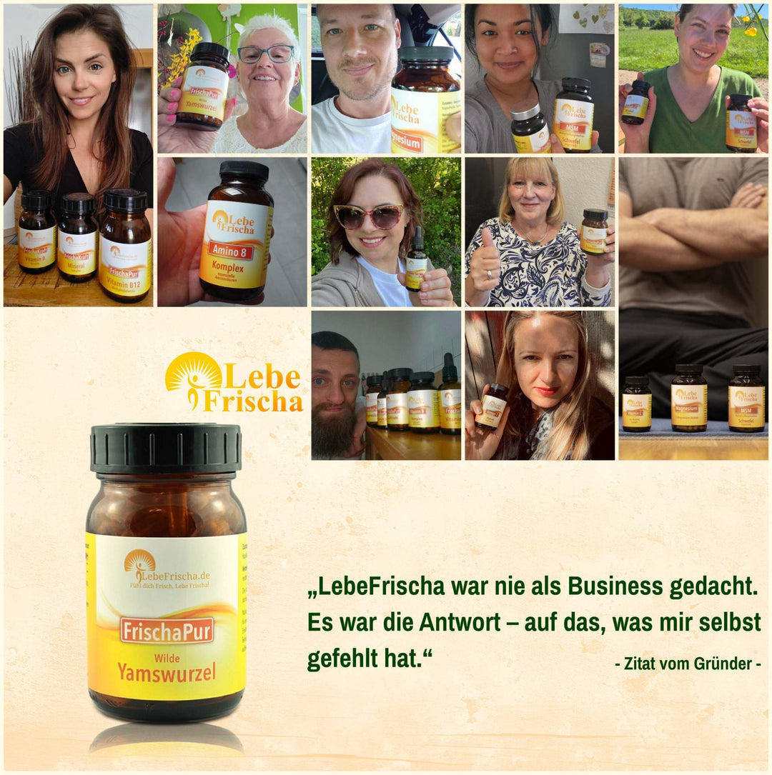 Wilde Yamswurzel 120 Kapseln für Hormonbalance & Wohlbefinden