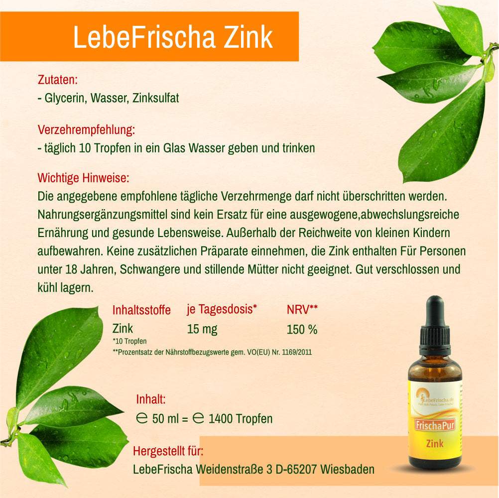 Zink Tropfen